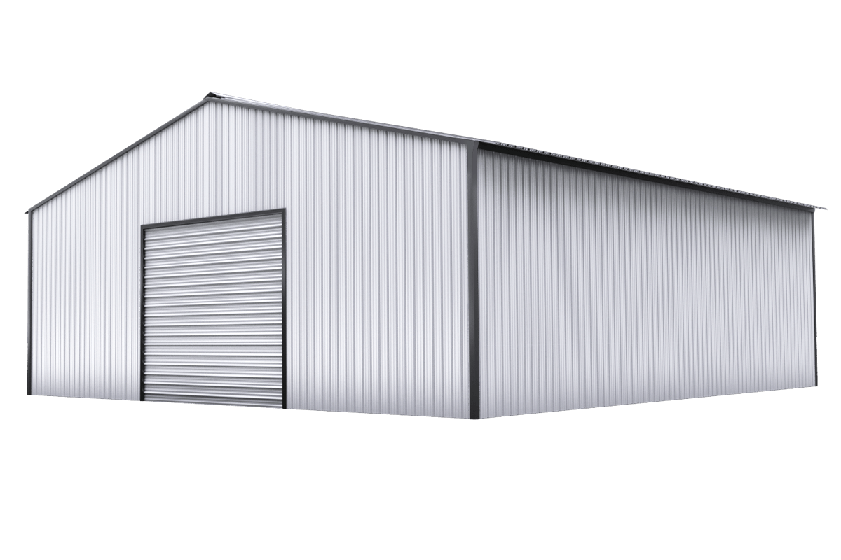 Steel building showroom